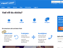 Tablet Screenshot of fraktjakt.se
